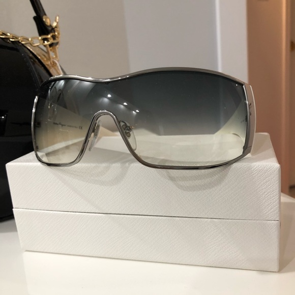 Salvatore Ferragamo Accessories - Salvatore Ferragamo shield sunglasses